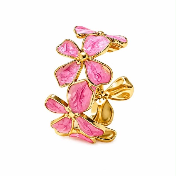 Ring pink flower