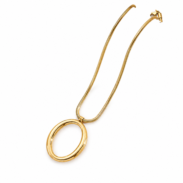Ketting ovaal love goud