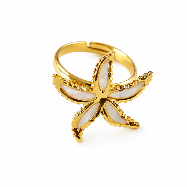 Ring white seastar
