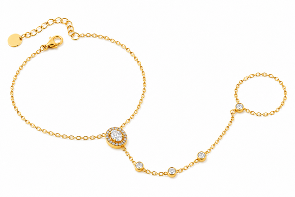 Handchain Oval Strass