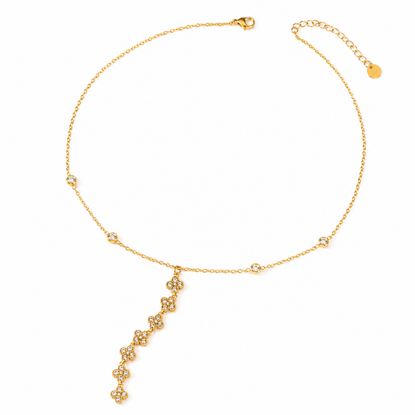 Ketting Y Transparant Klaver