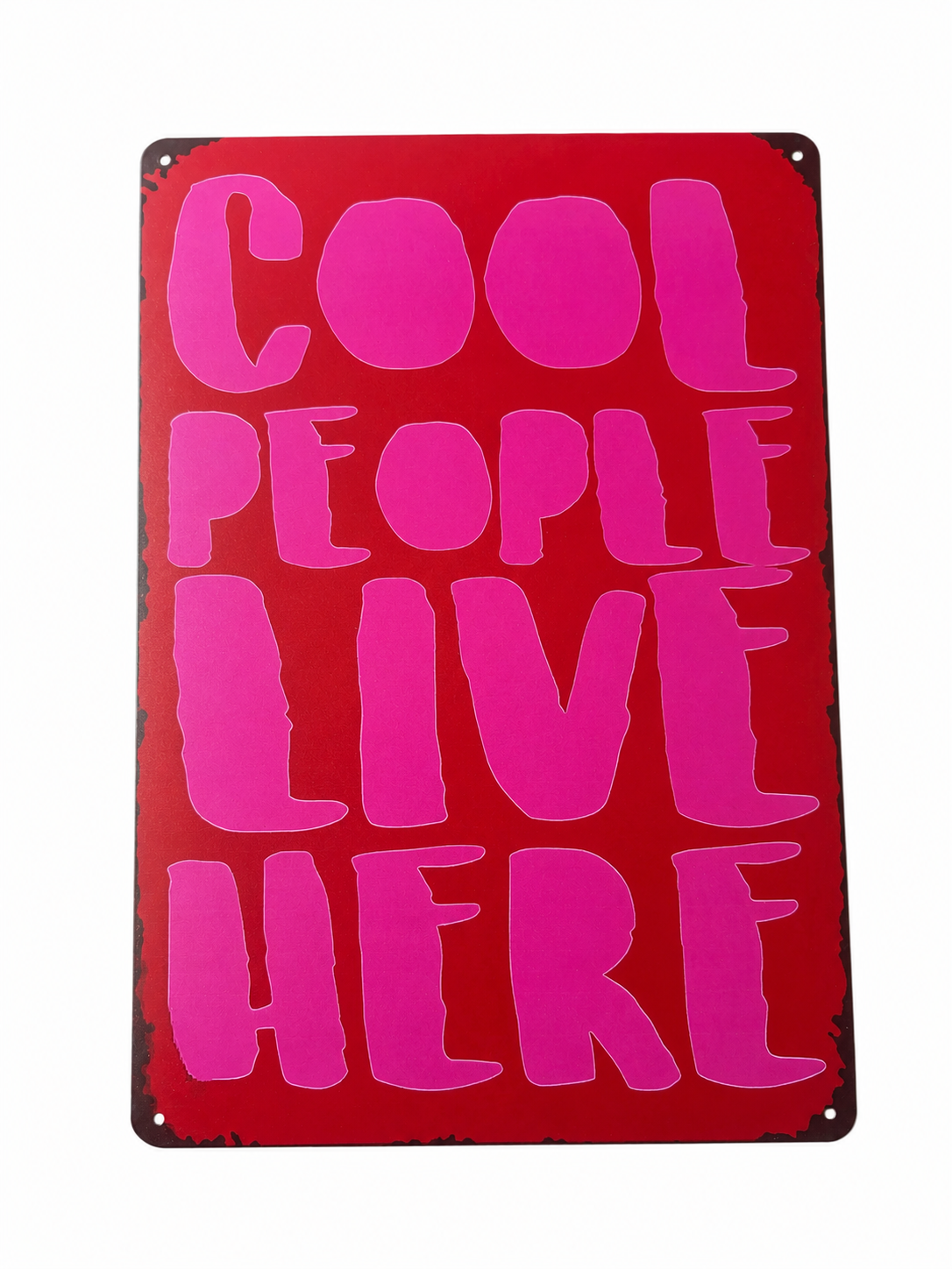Metalen wandbord - cool people