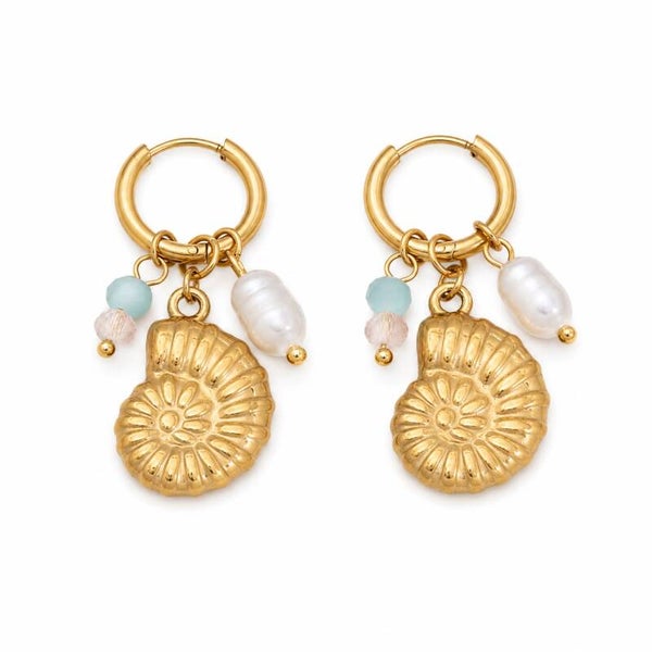 Oorbellen pearl shell