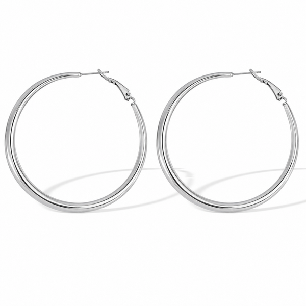 Hoops ovaal zilver 59mm