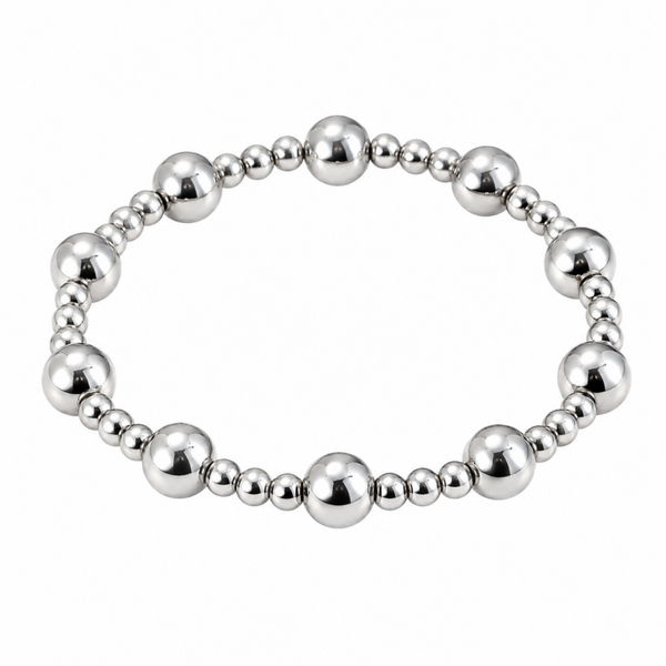 Armband small and big bols zilver