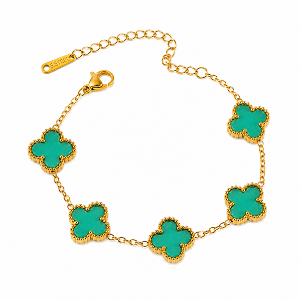 Armband Klaver Groen