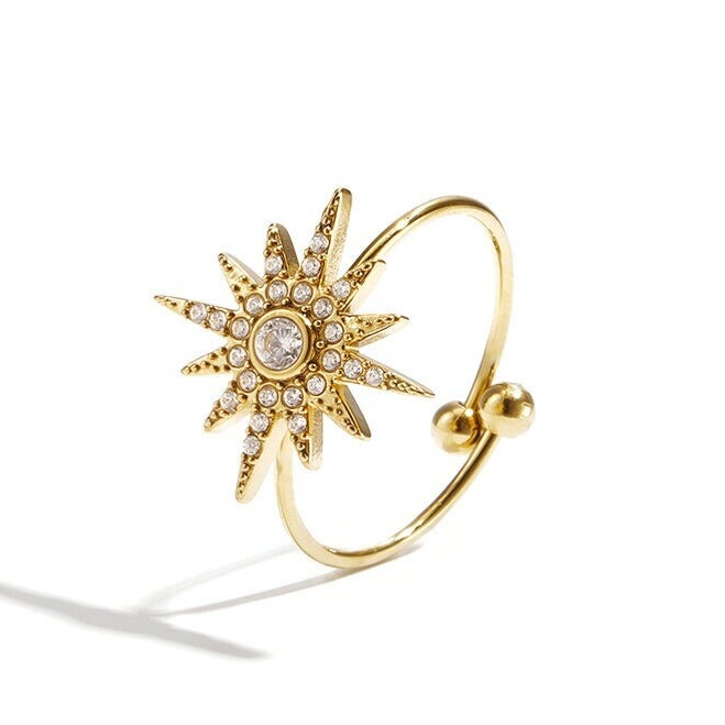 Ring glittery sun