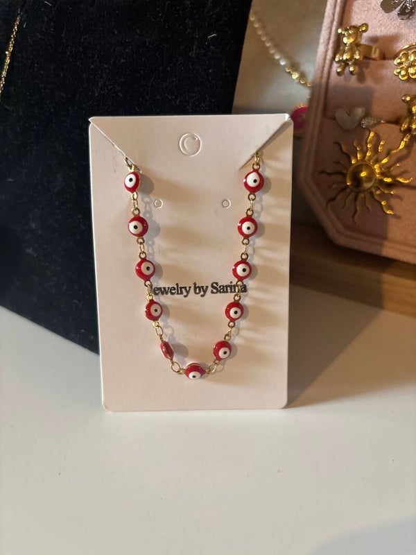 Armband rood goud meer ogen