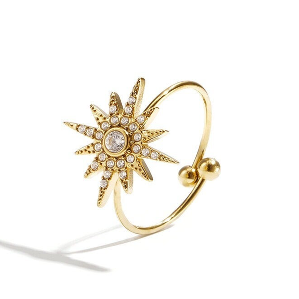 Ring glittery sun