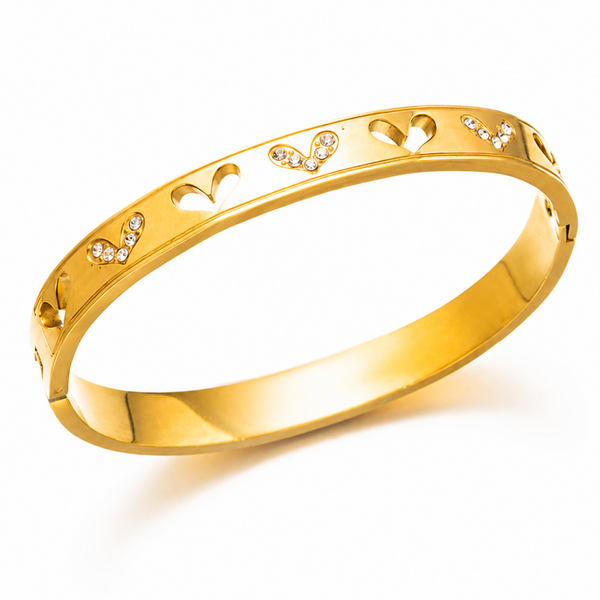 Bangle diamond heart love