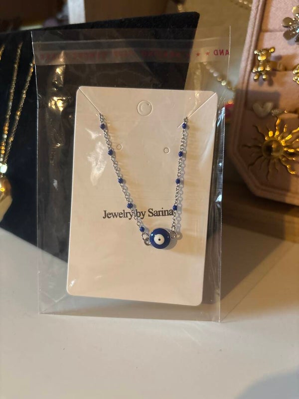 Armband zilver donkerblauw