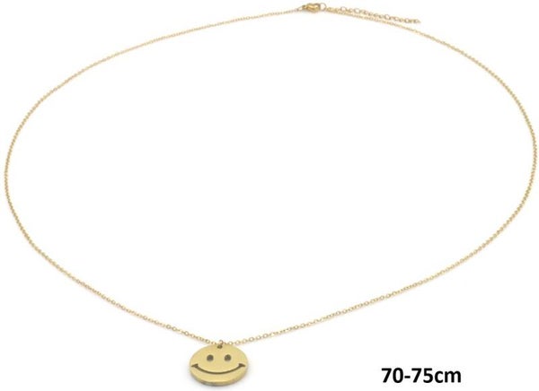 Lange smiley ketting
