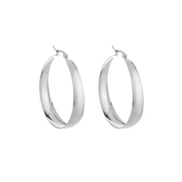 Hoops glad zilver