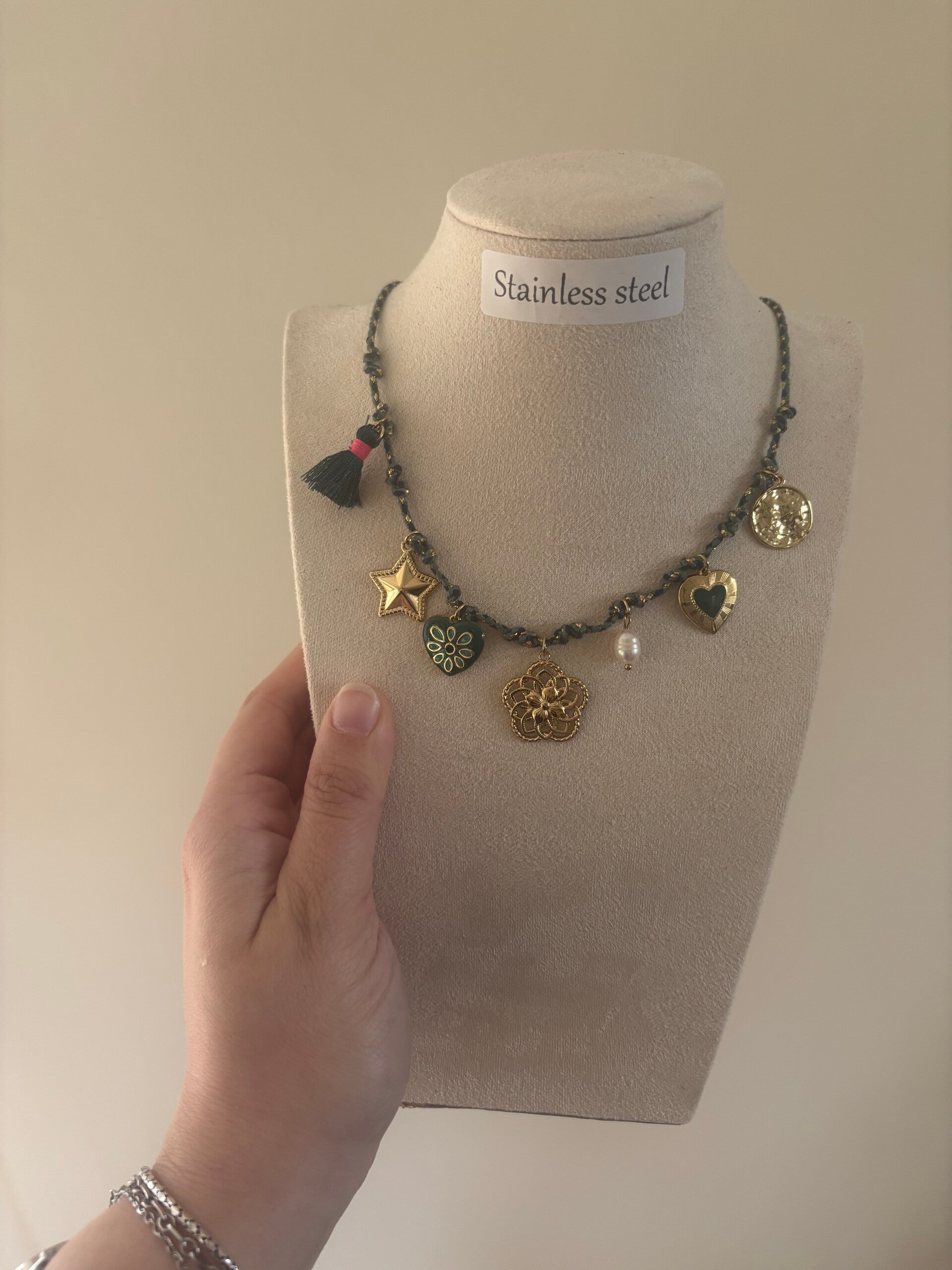 Ketting hippie green