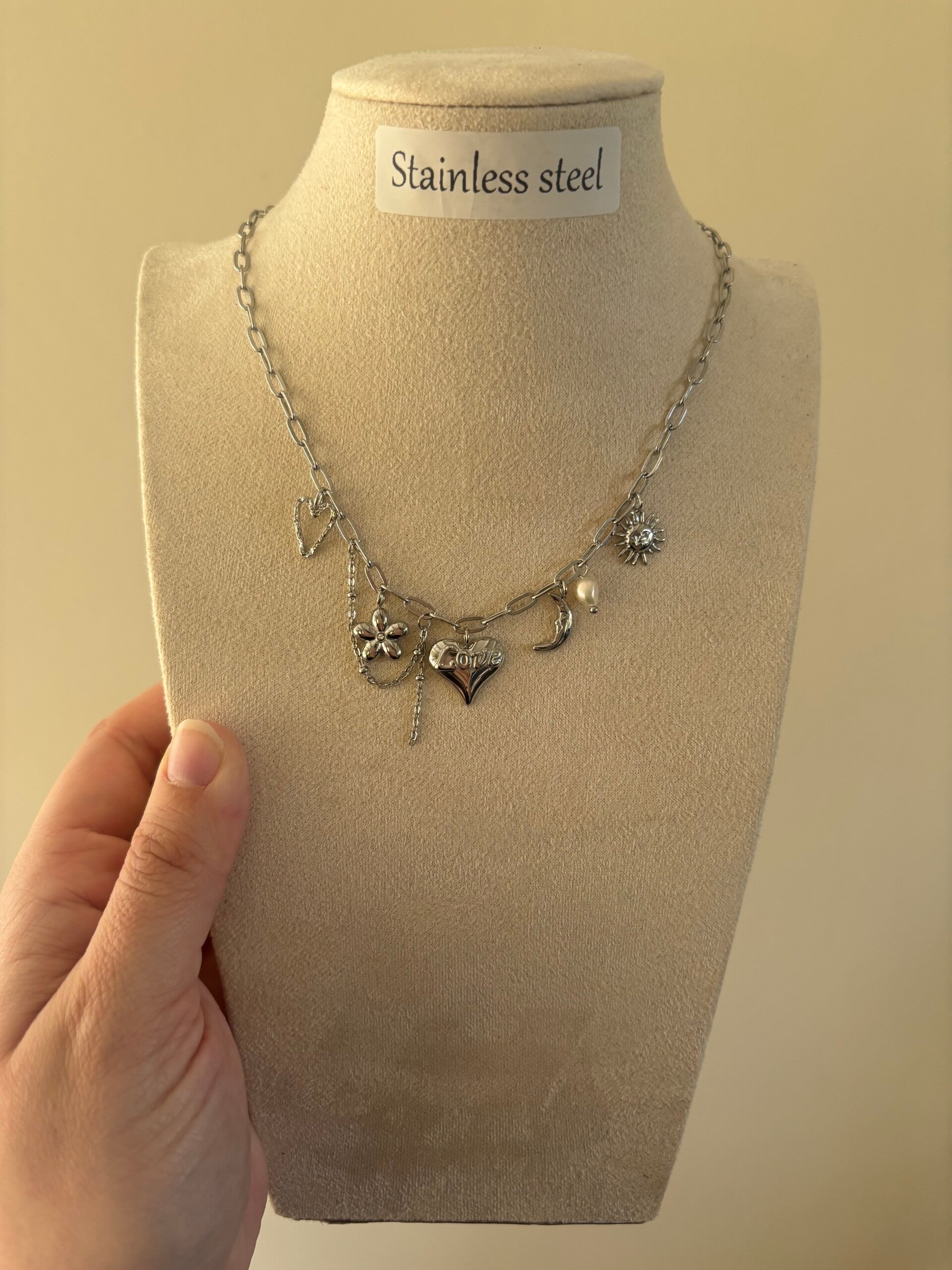 Ketting love chain zilver