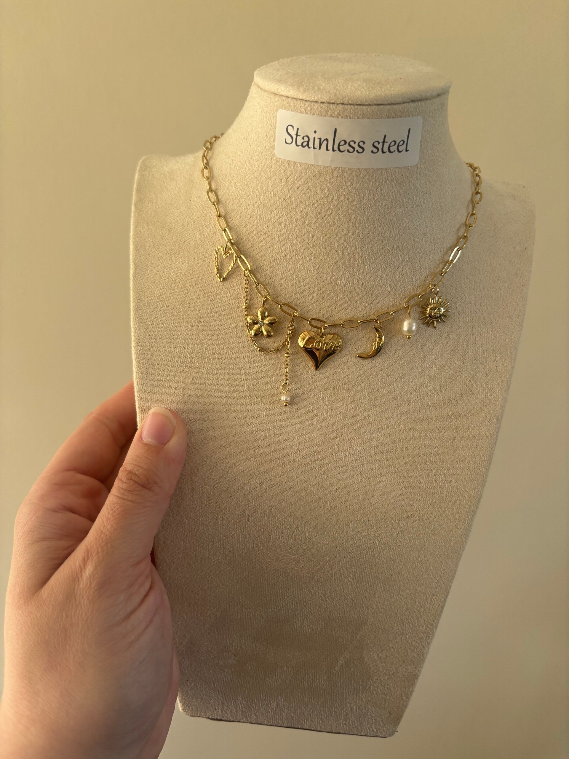 Ketting love chain goud