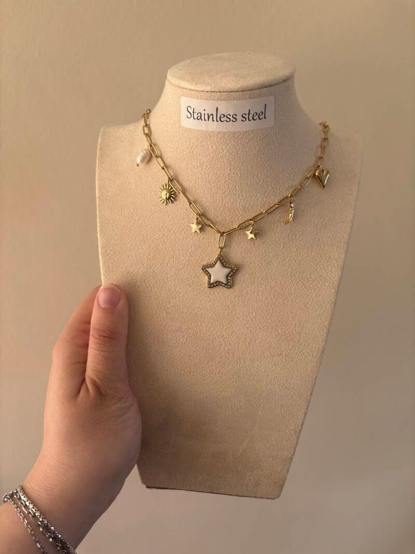 Ketting white star