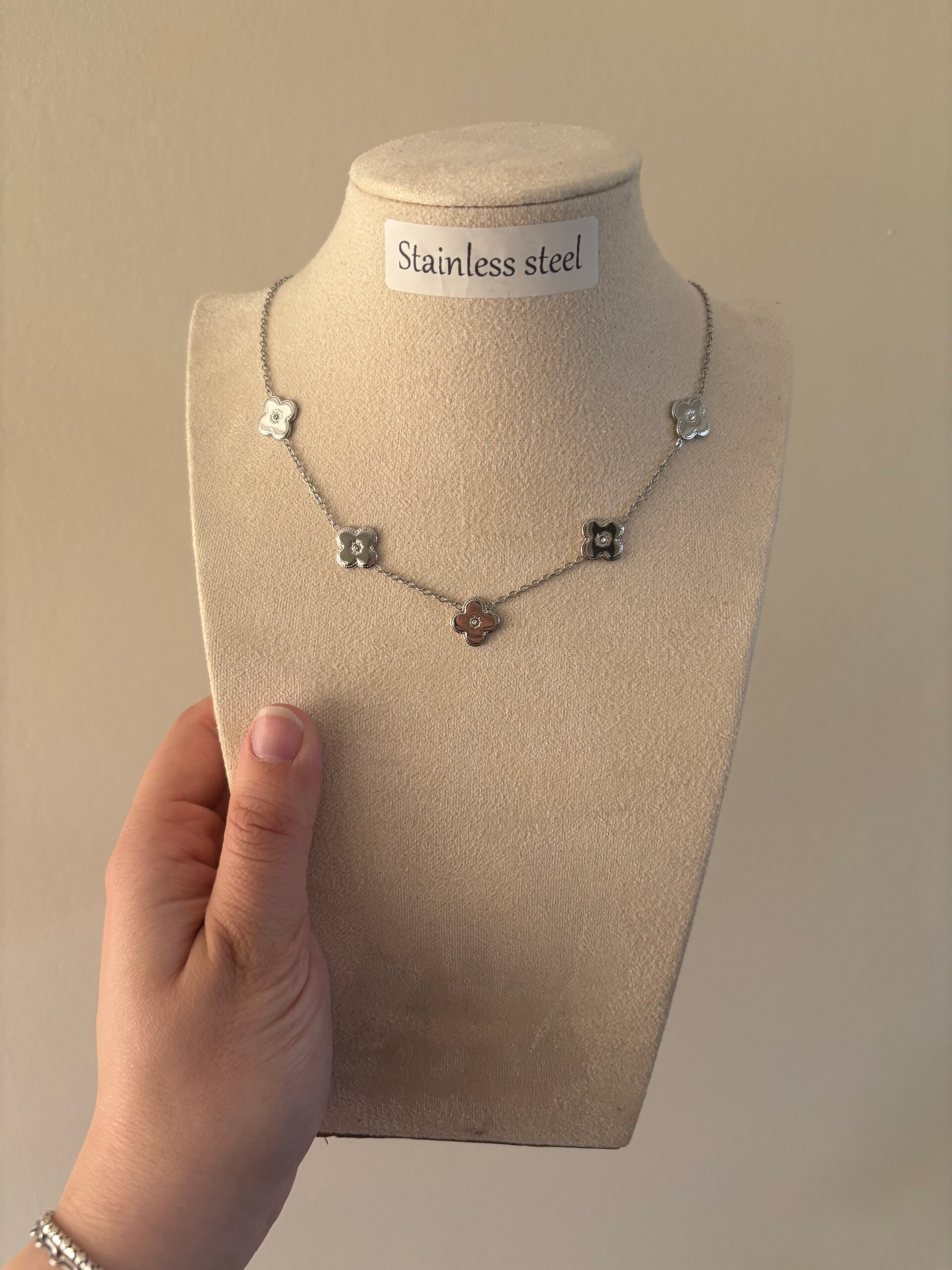 Ketting claver zilver