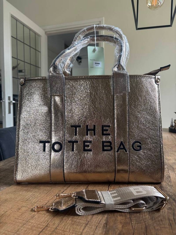 Tote bag luxery - goldbrown