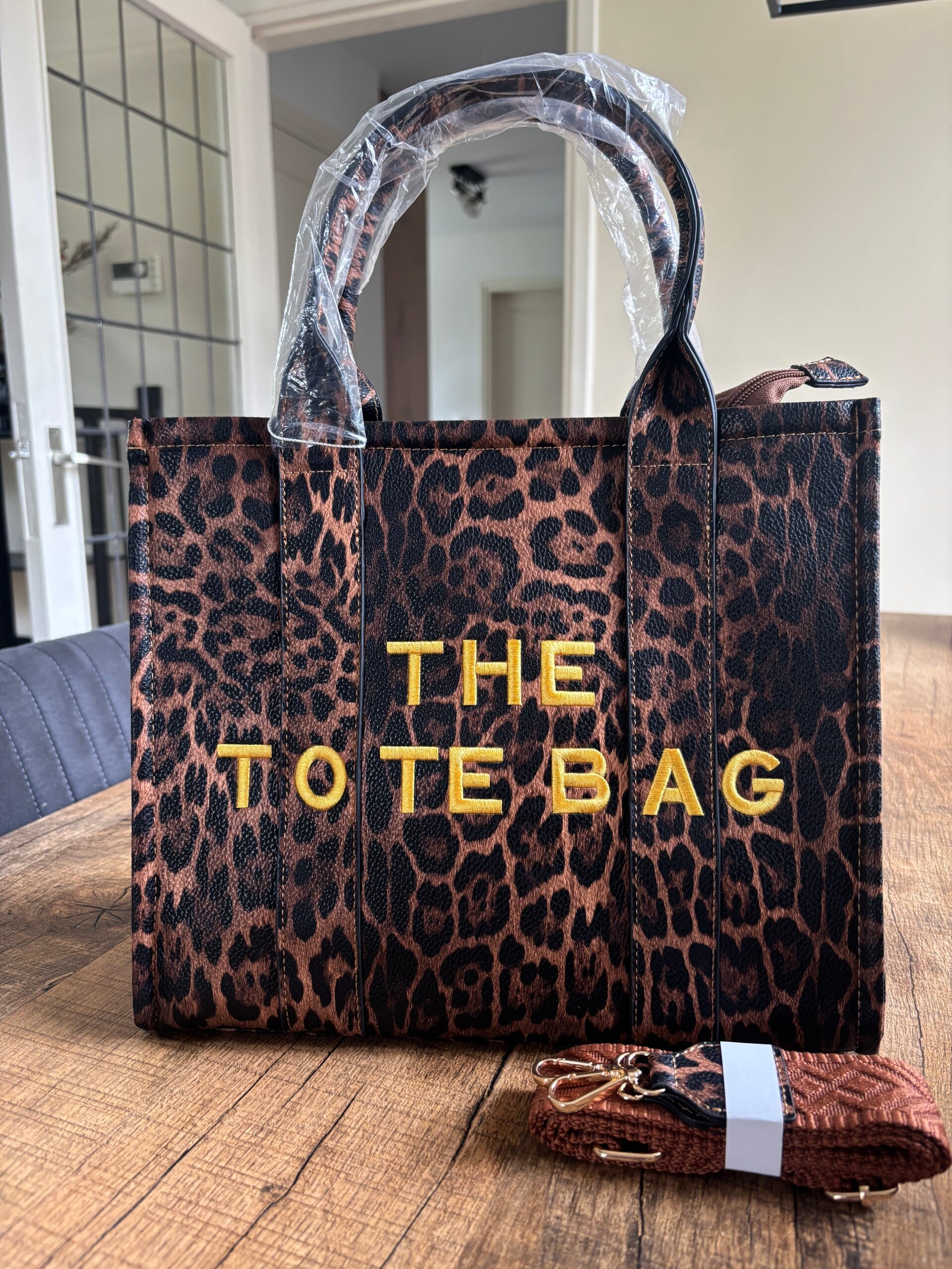 Tote bag panter - deepbrown