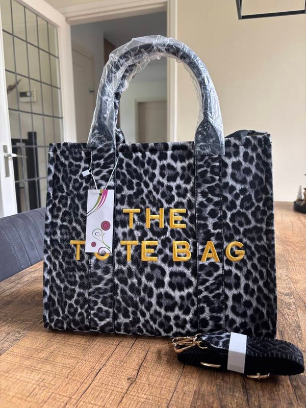 Tote bag panter - greyblack