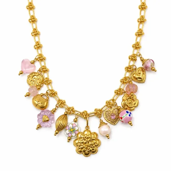Bedelketting pinky flower