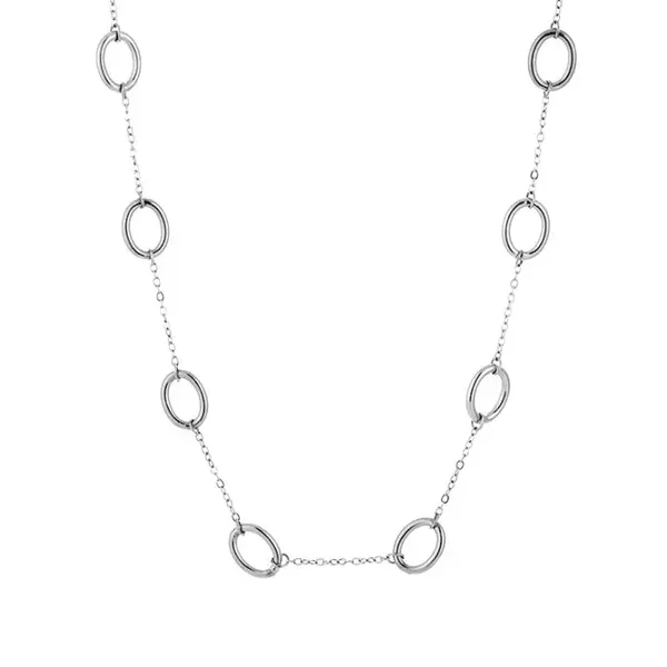 Ketting cirkels zilver