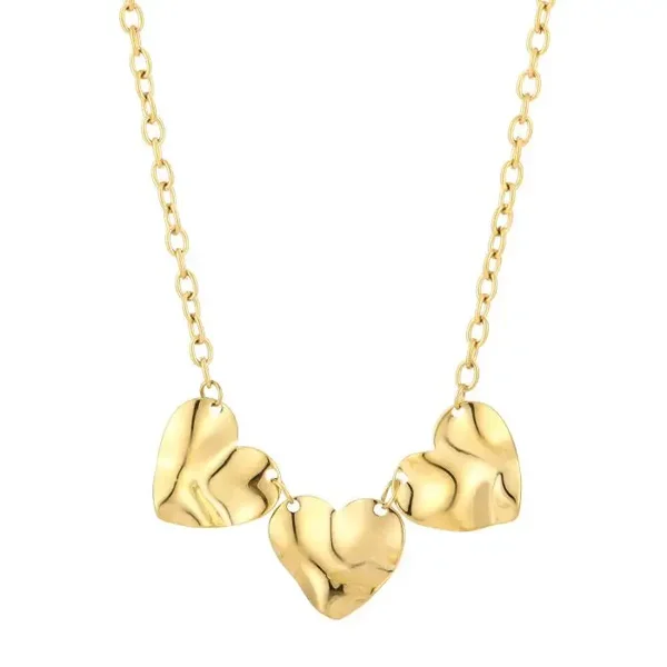 Ketting statement heart goud