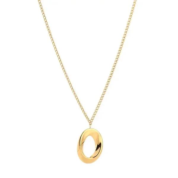 Ketting open cirkel goud