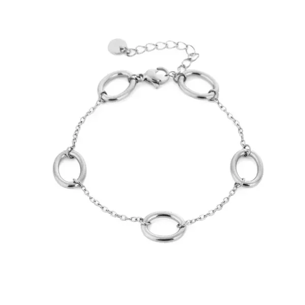 Armband cirkels zilver