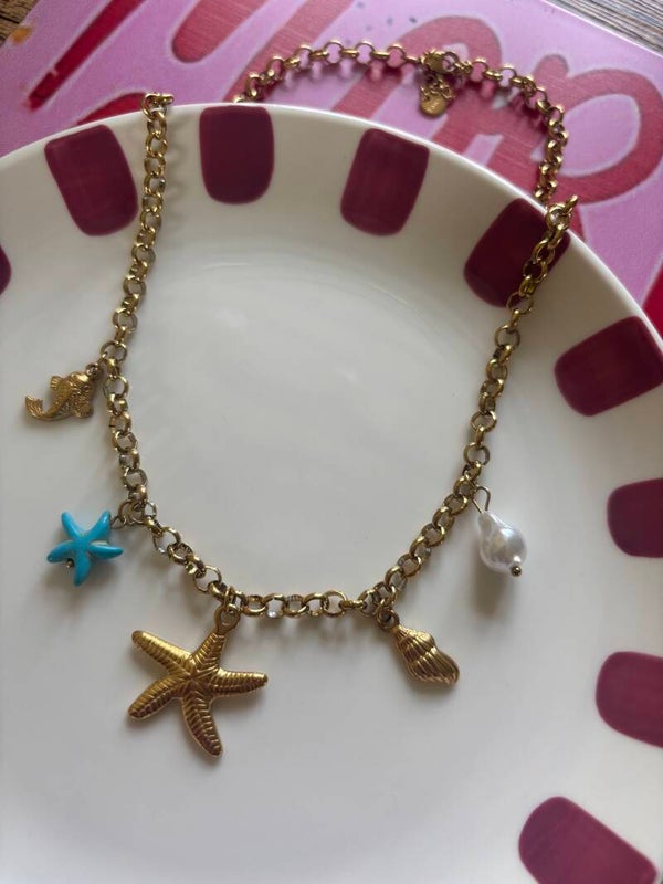 Bedelketting blue sea life