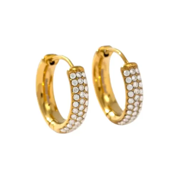 Oorbellen basic strass