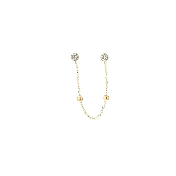 Oorbellen ear candy studs zilver
