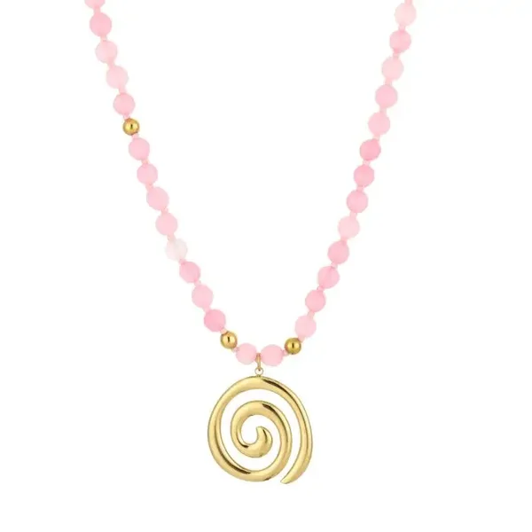 Ketting lucky sea charm pink