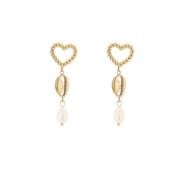 Oorbellen shell love