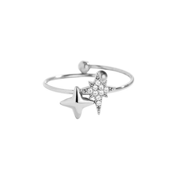 Ring small sparkling zilver