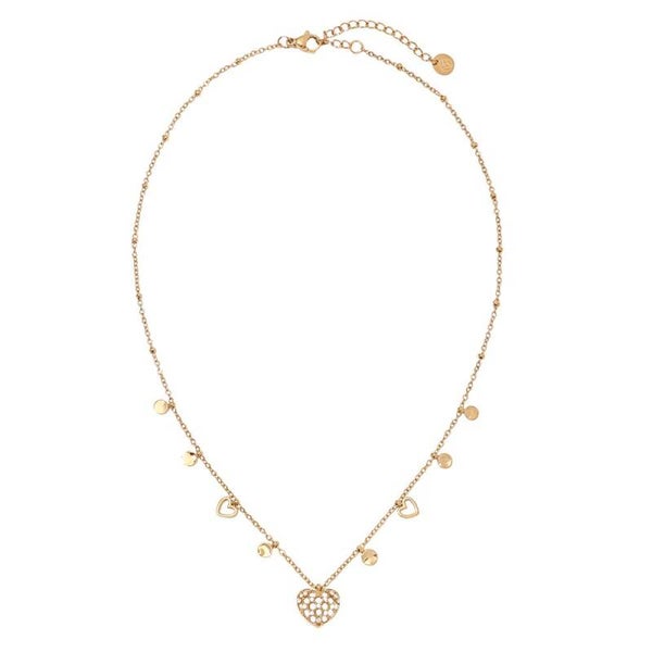 Ketting sparkling heart goud