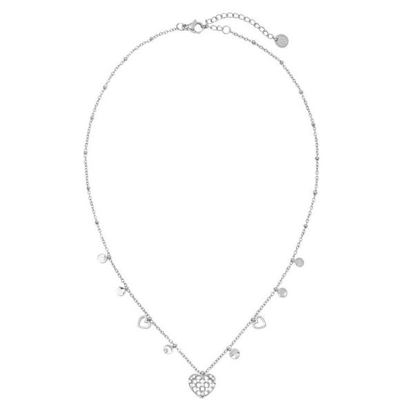 Ketting sparkling heart zilver