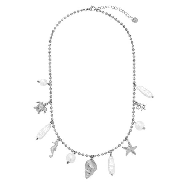 Ketting sea charms love zilver