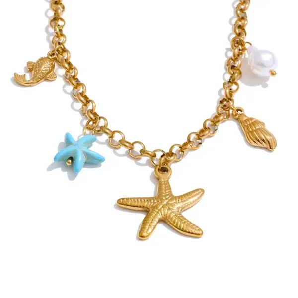 Bedelketting blue sea life