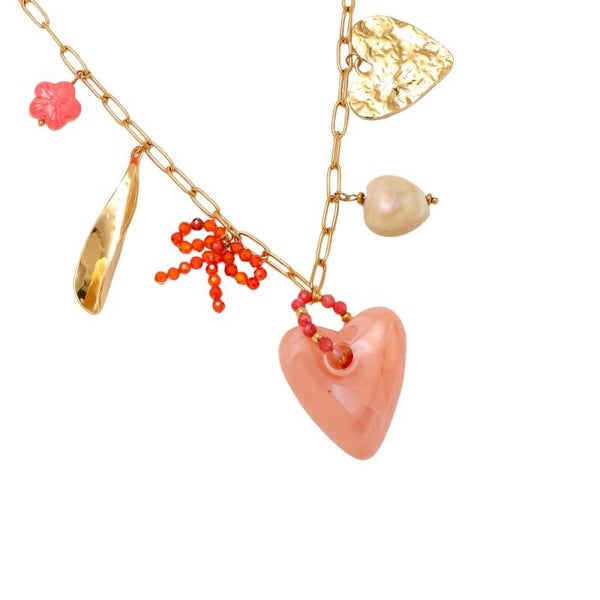Bedelketting summerpink