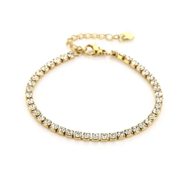 Armband tennis goud