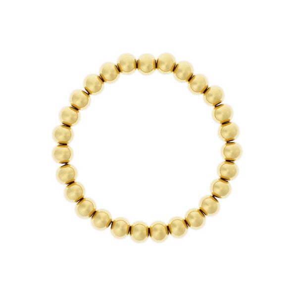 Bolletjes armband 8mm goud