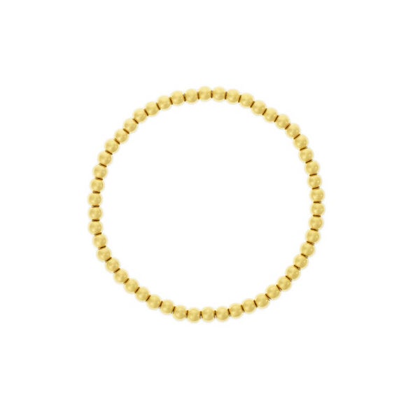 Bolletjes armband 4 mm goud