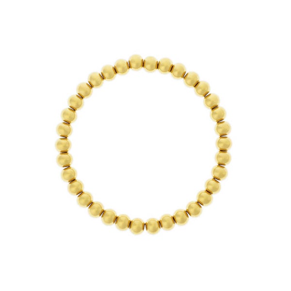 Bolletjes armband 6mm goud