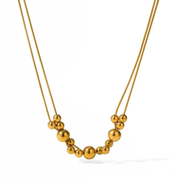 Ketting beads goud