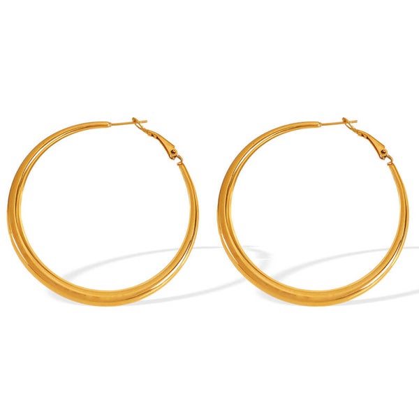 Hoops ovaal goud 59 mm