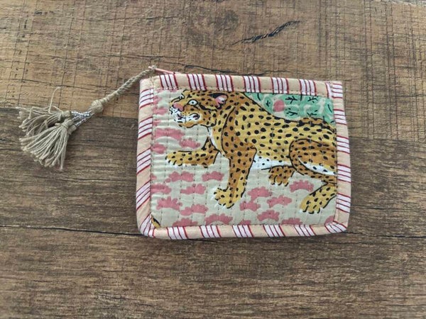 Portemonnee - wit roze panter