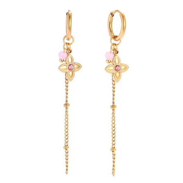 Oorbellen hanging clover