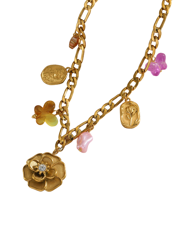 Bedelketting flowerpower